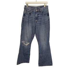 American Eagle Highest Rise 90s Flare Denim Jeans Womens Size 10